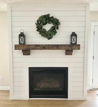 Shiplap Fireplace Inspiration For, How To Reface A Fireplace With Shiplap
