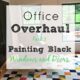 Office Overhaul Part II – Painting Black Windows and Doors