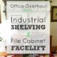 Office Overhaul Part III – Industrial Shelving, File Cabinet Facelift