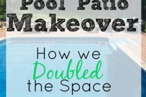 pool patio makeover