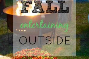 Fall entertaining outside