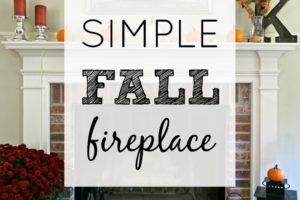Simple Fall Fireplace