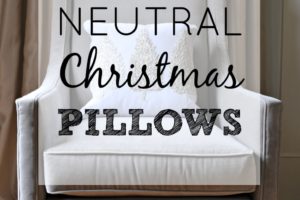 Neutral Christmas Pillows Feature