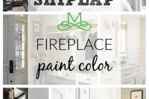 Shiplap Fireplace Paint Color Feature Image
